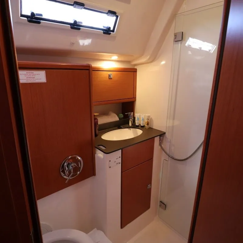Head on Euphoria, a Bavaria Cruiser 51 sailboat at Castellammare di Stabia, Italy