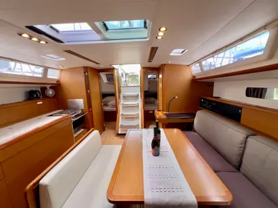 Malin II, a Jeanneau Sun Odyssey 479 sailboat at Seget Donji, Croatia