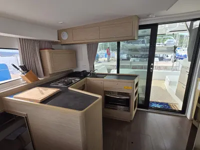 Galley of Alina, a Lagoon 42 OW catamaran at Marina, Croatia