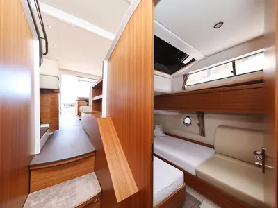 Cabin on D&D, a Greenline 40 motor yacht at Biograd na Moru, Croatia