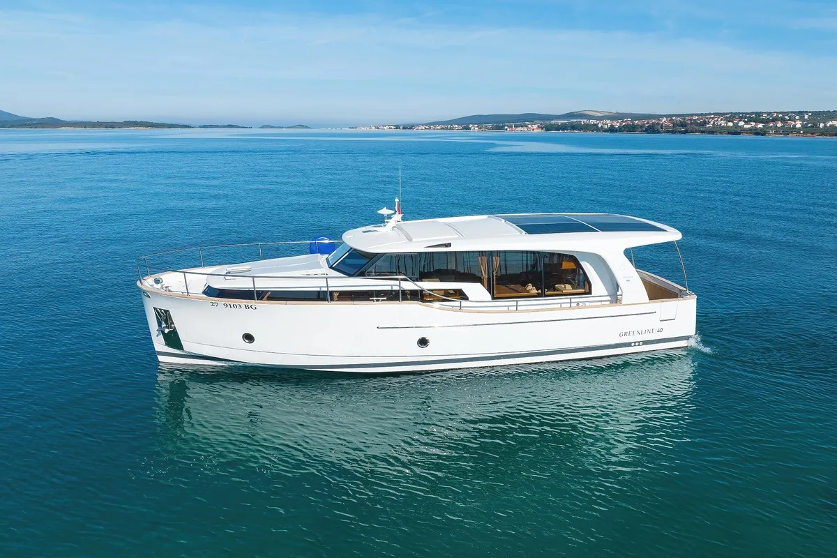 D&D, a Greenline 40 motor yacht at Grad Biograd na Moru, Croatia