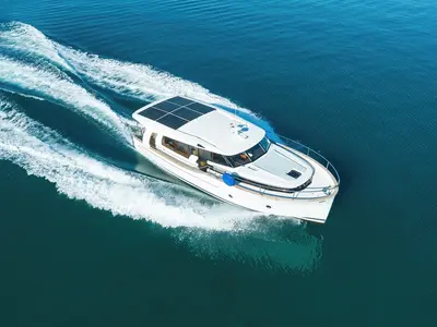 D&D, a Greenline 40 motor yacht at Grad Biograd na Moru, Croatia