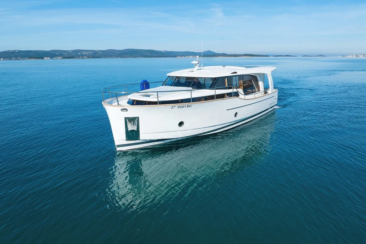 D&D, a Greenline 40 motor yacht at Grad Biograd na Moru, Croatia
