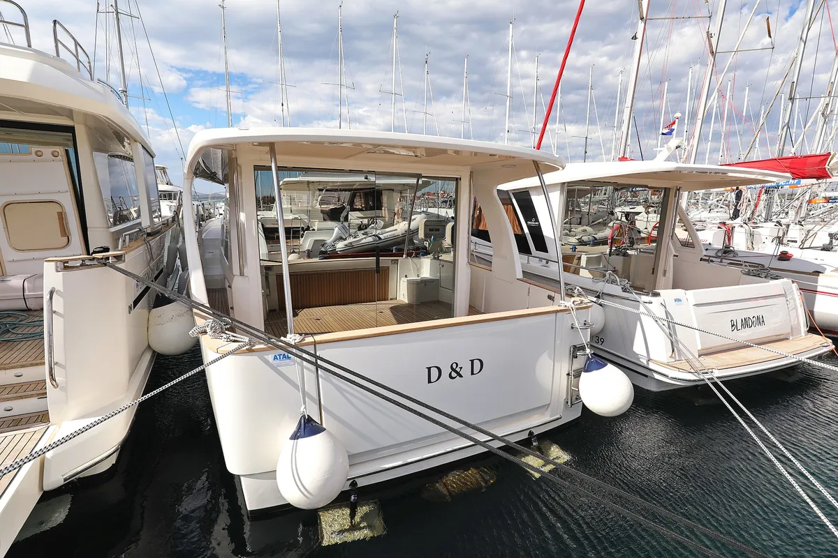 D&D, a Greenline 40 motor yacht at Grad Biograd na Moru, Croatia