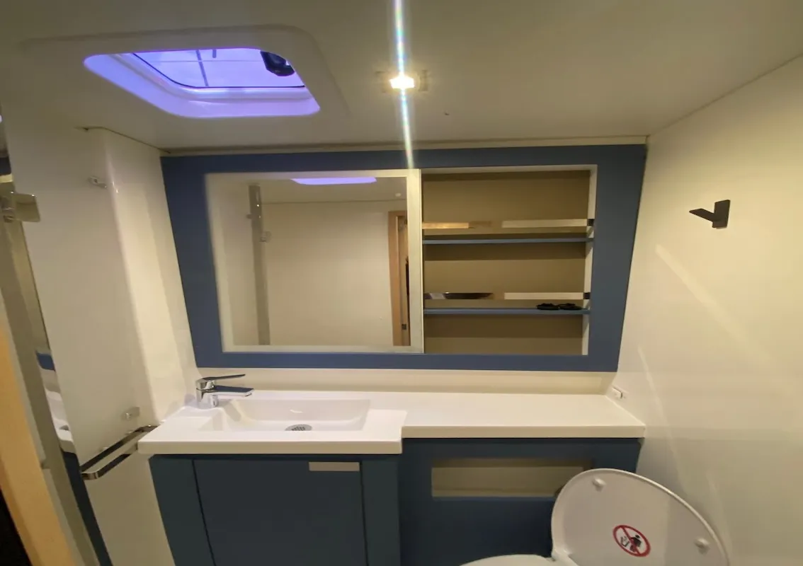 Head on Shavasan, a Fountaine Pajot Elba 45 catamaran at Mai Khao, Thailand