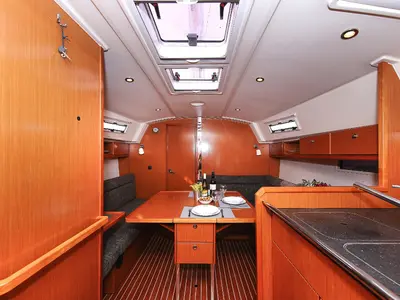Salon of Wilma, a Bavaria Cruiser 36 sailboat at Grad Pula, Croatia