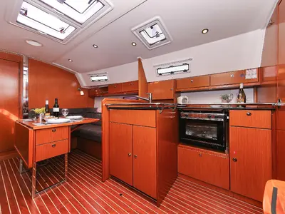 Galley of Wilma, a Bavaria Cruiser 36 sailboat at Grad Pula, Croatia