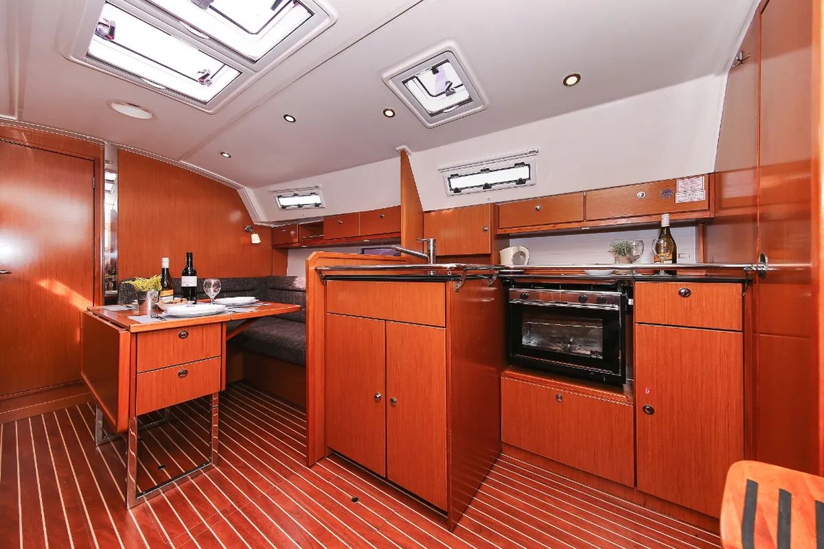Galley of Wilma, a Bavaria Cruiser 36 sailboat at Grad Pula, Croatia