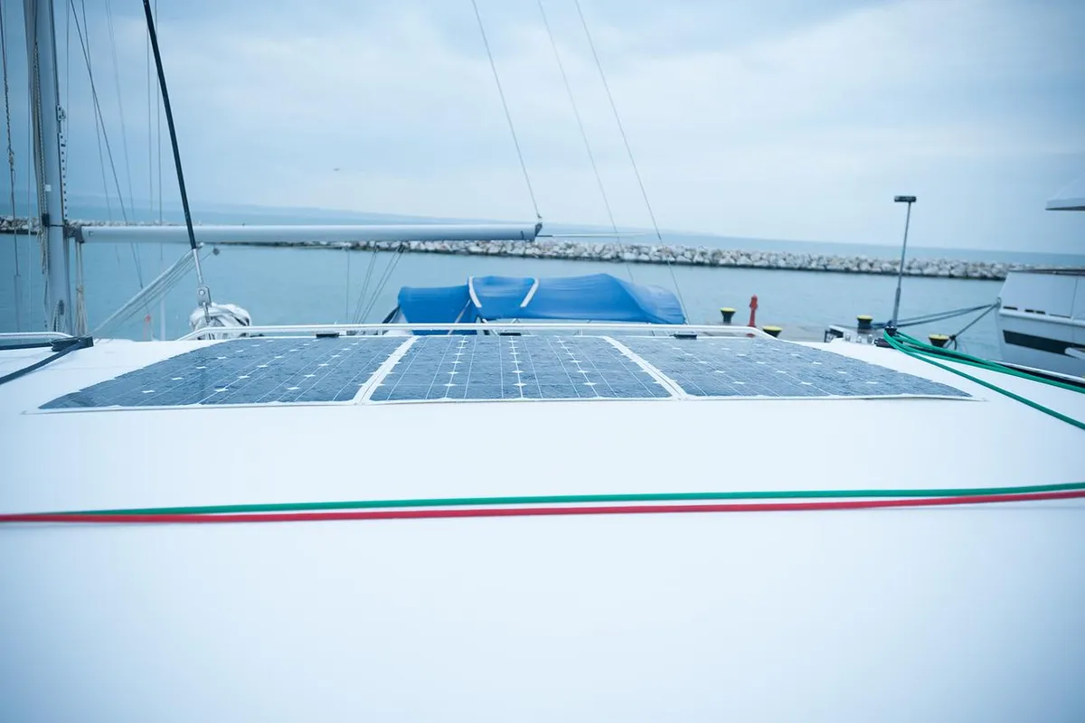 Lady Dom, a Lagoon 400 S2 catamaran at Sithonia Municipal Unit, Greece