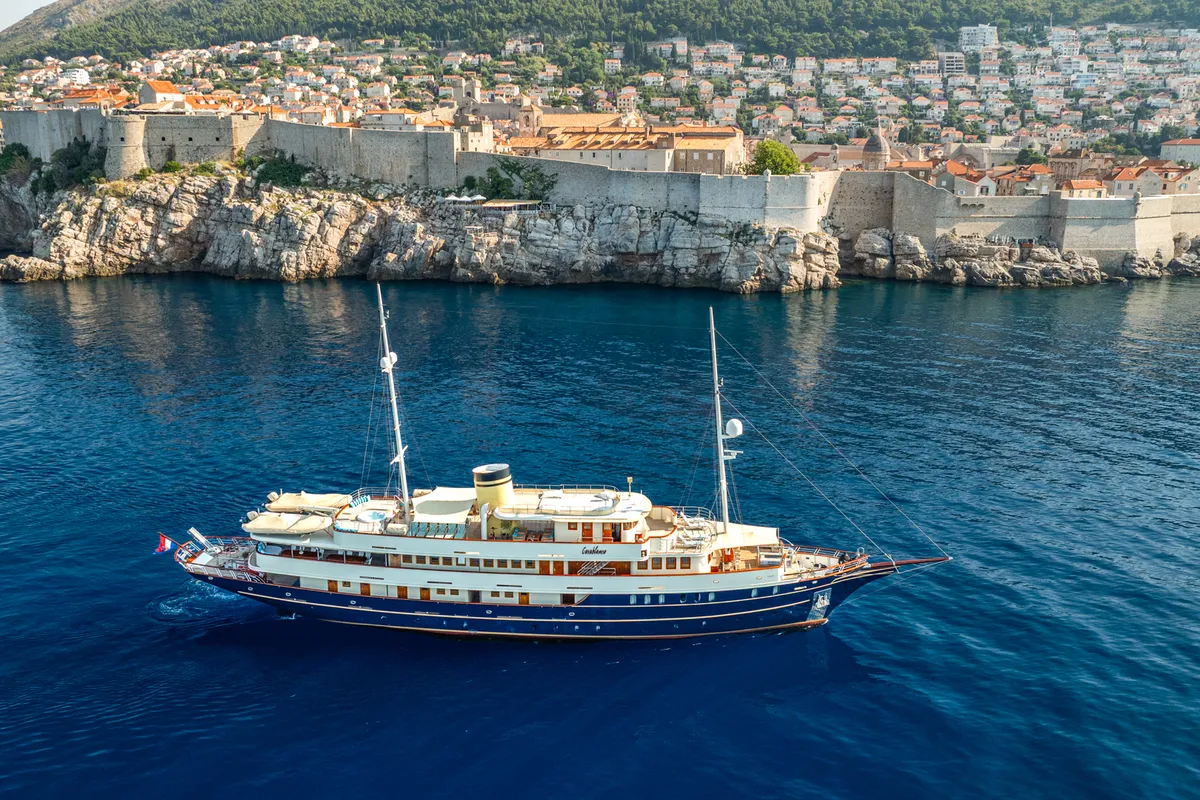 Exterior view of Casablanca, a Gulet Motoryacht motor yacht at Grad Trogir, Croatia