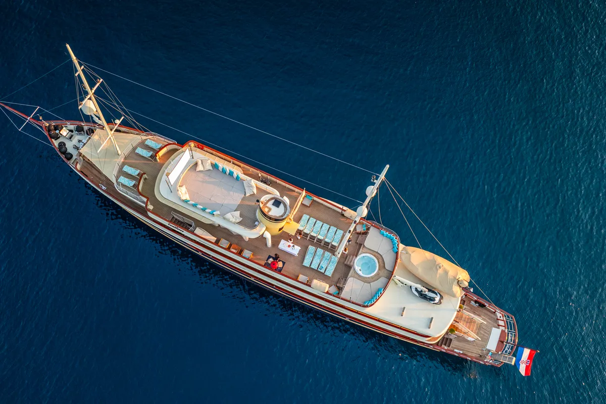Exterior view of Casablanca, a Gulet Motoryacht motor yacht at Grad Trogir, Croatia