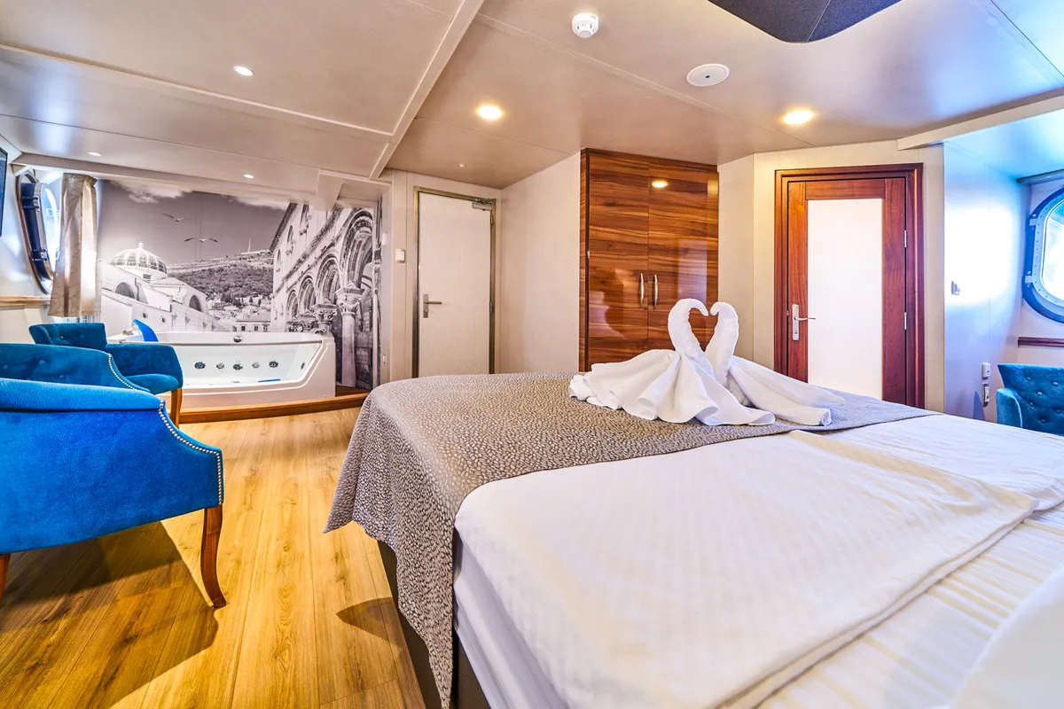 Cabin on Casablanca, a Gulet Motoryacht motor yacht at Grad Trogir, Croatia