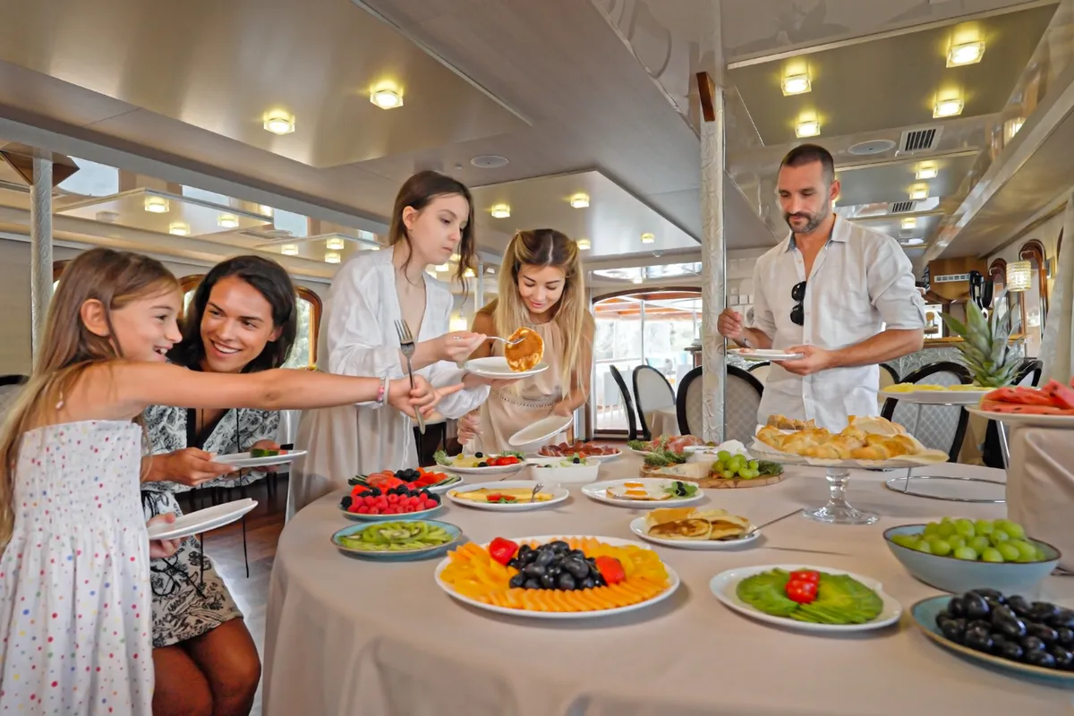 Salon of Casablanca, a Gulet Motoryacht motor yacht at Grad Trogir, Croatia