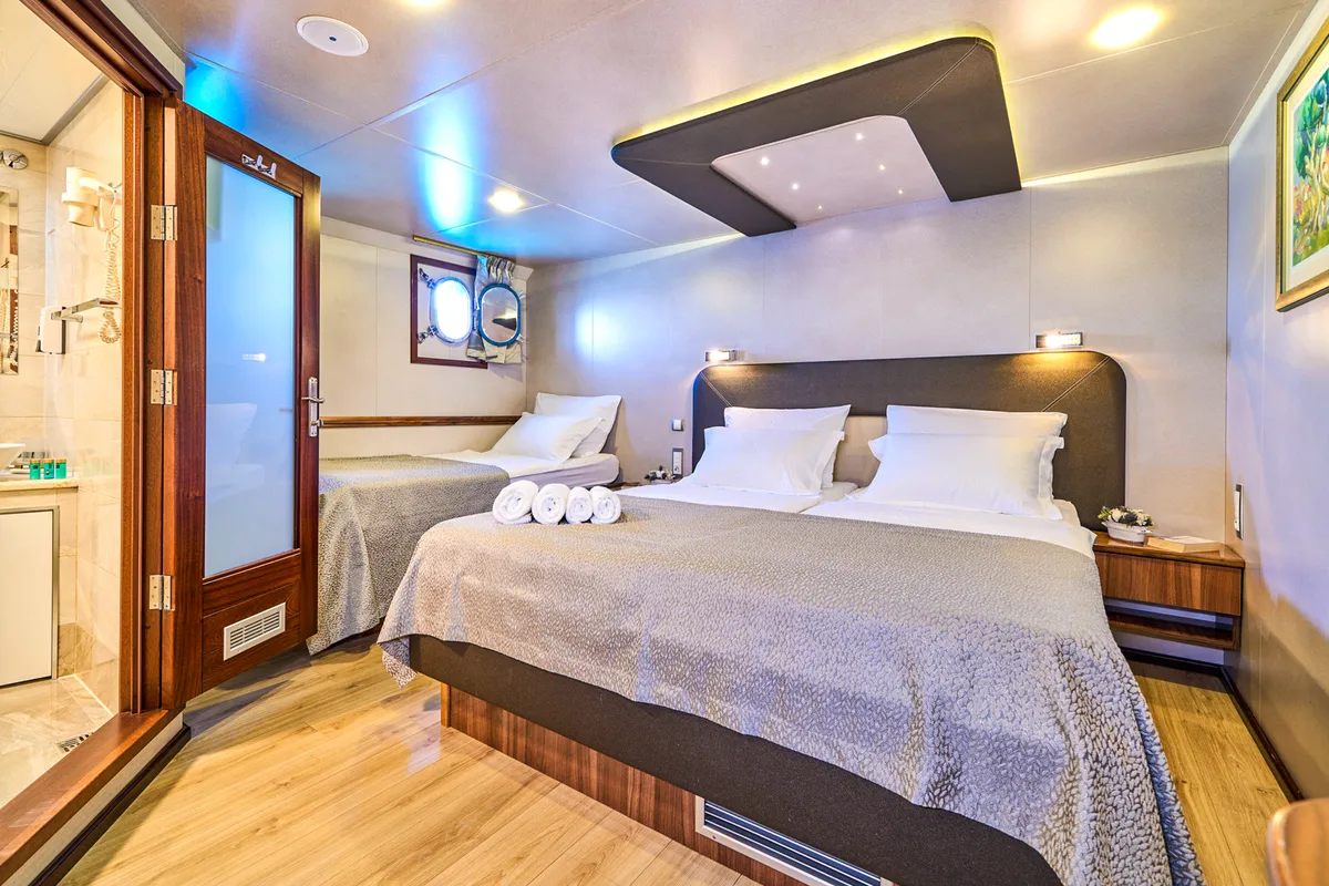 Cabin on Casablanca, a Gulet Motoryacht motor yacht at Grad Trogir, Croatia