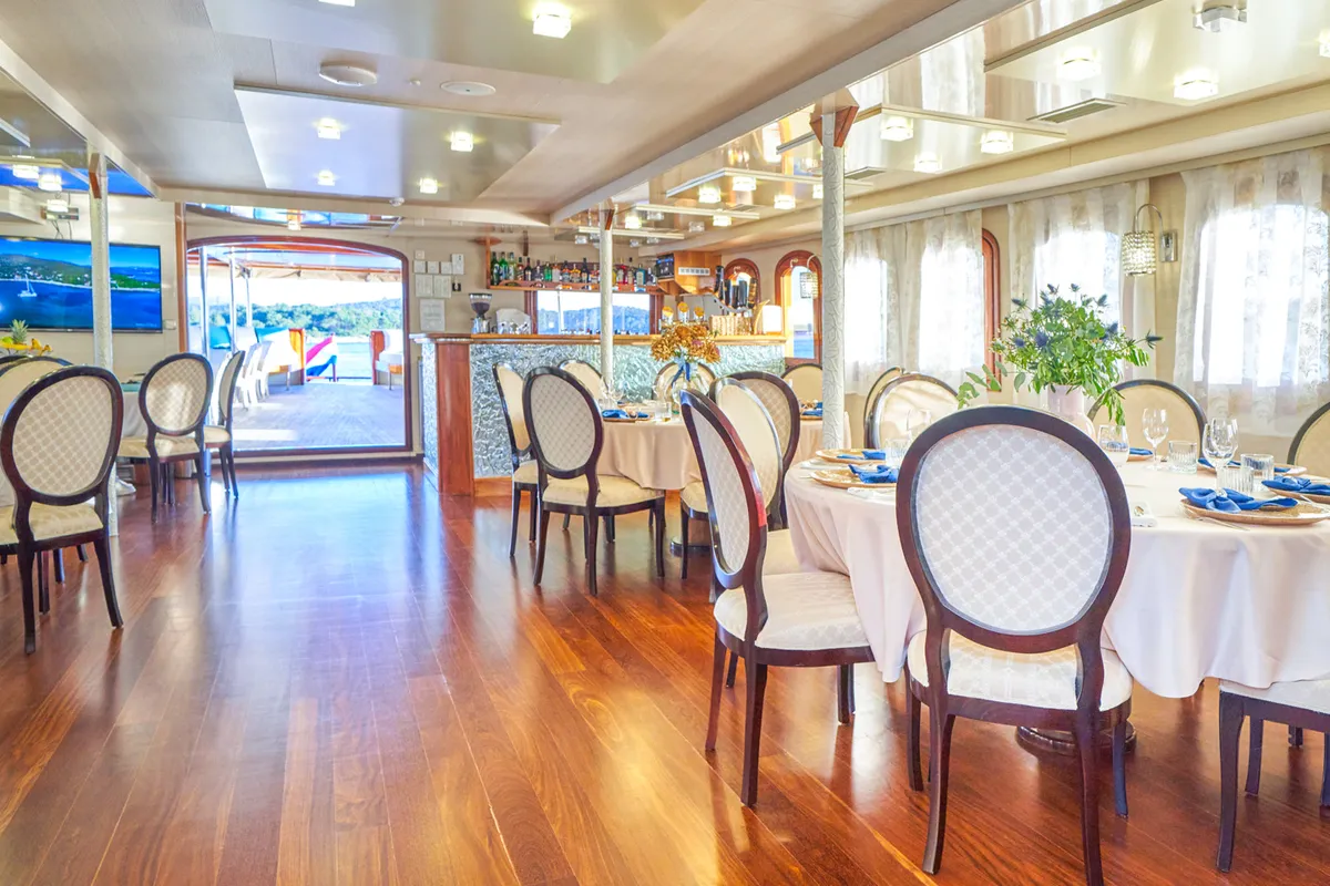 Salon of Casablanca, a Gulet Motoryacht motor yacht at Grad Trogir, Croatia