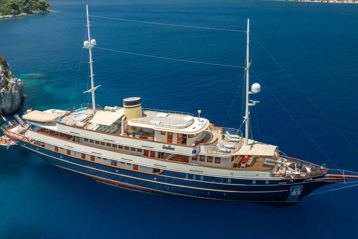 Exterior view of Casablanca, a Gulet Motoryacht motor yacht at Grad Trogir, Croatia