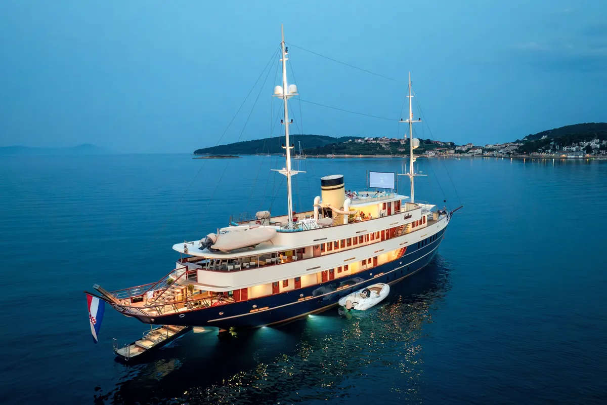 Exterior view of Casablanca, a Gulet Motoryacht motor yacht at Grad Trogir, Croatia