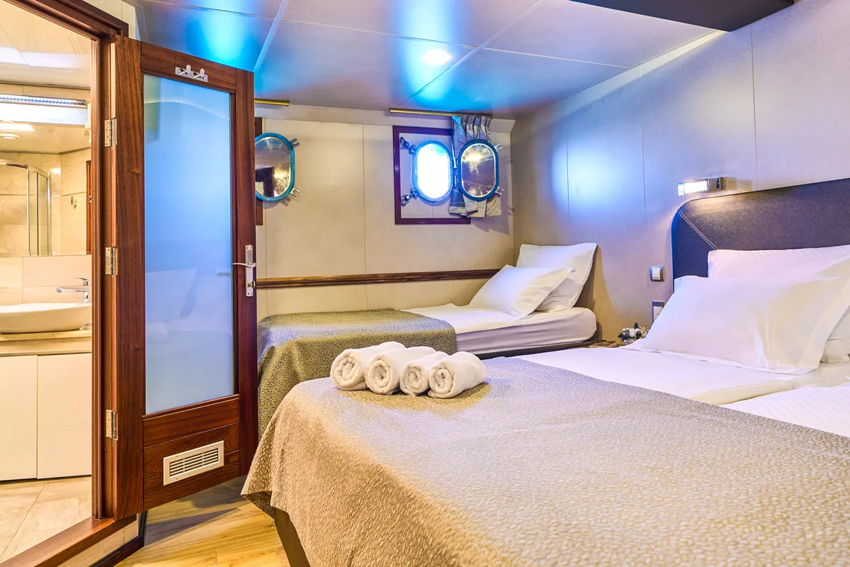 Cabin on Casablanca, a Gulet Motoryacht motor yacht at Grad Trogir, Croatia