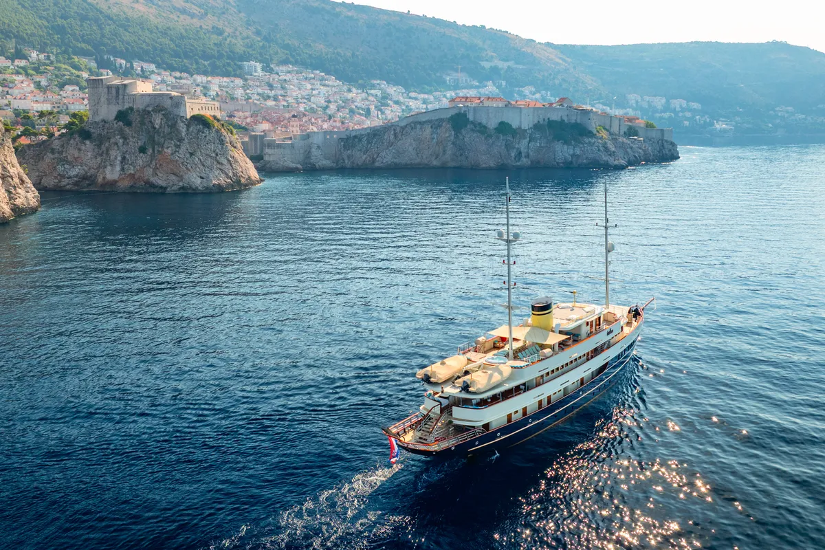 Exterior view of Casablanca, a Gulet Motoryacht motor yacht at Grad Trogir, Croatia