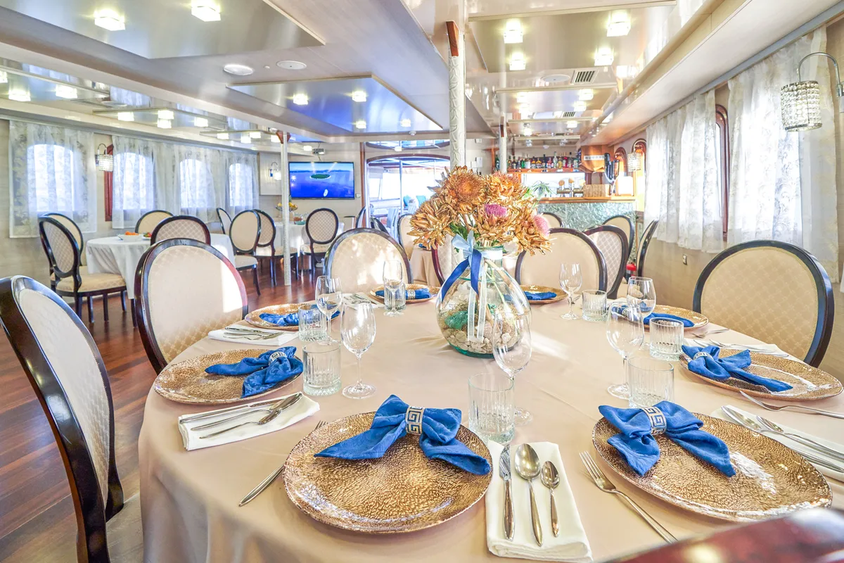 Salon of Casablanca, a Gulet Motoryacht motor yacht at Grad Trogir, Croatia