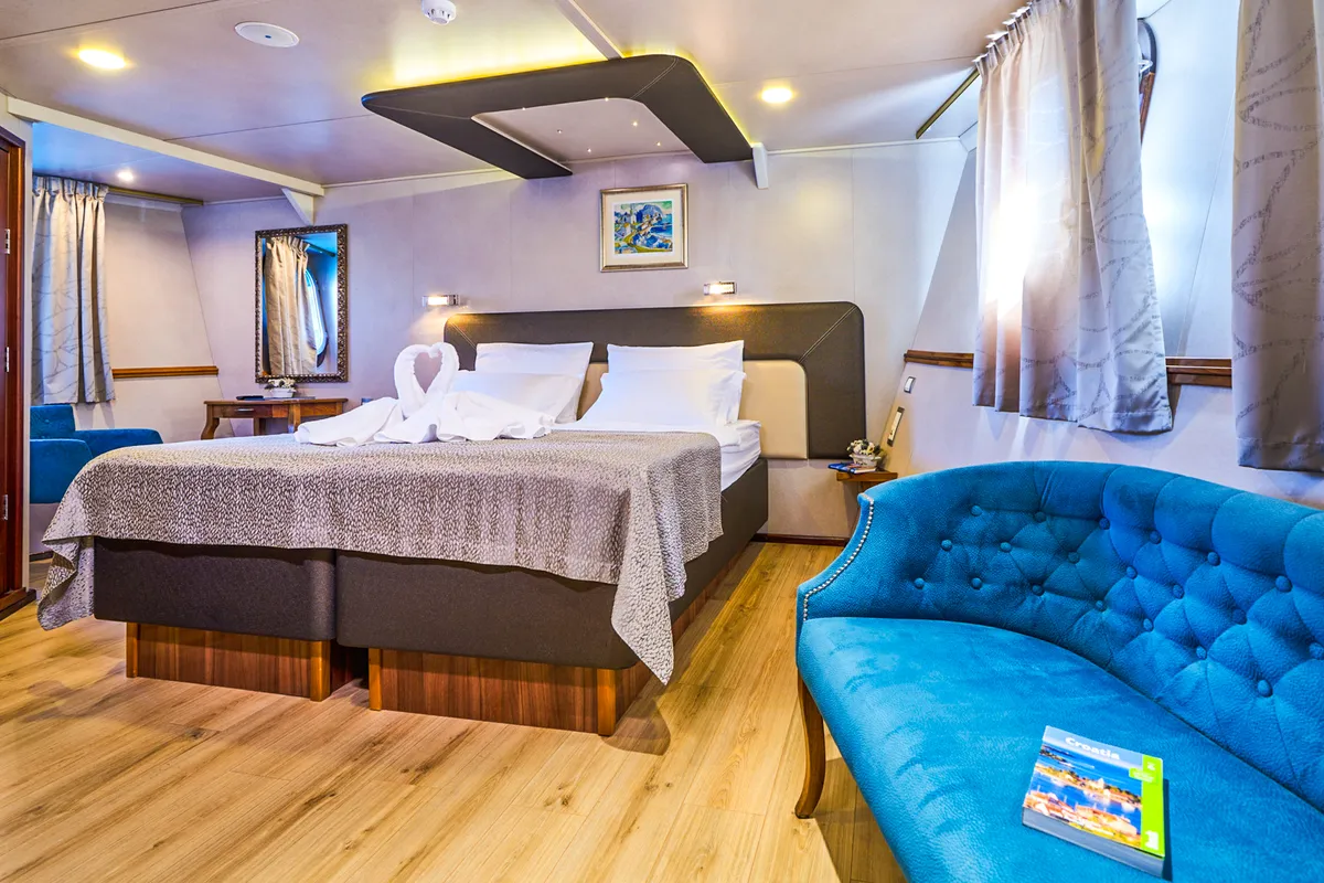 Cabin on Casablanca, a Gulet Motoryacht motor yacht at Grad Trogir, Croatia