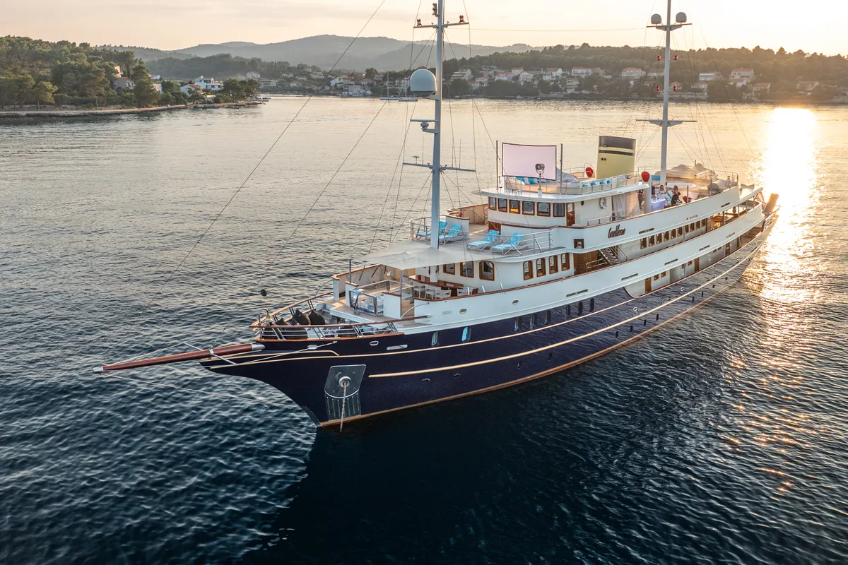 Exterior view of Casablanca, a Gulet Motoryacht motor yacht at Grad Trogir, Croatia