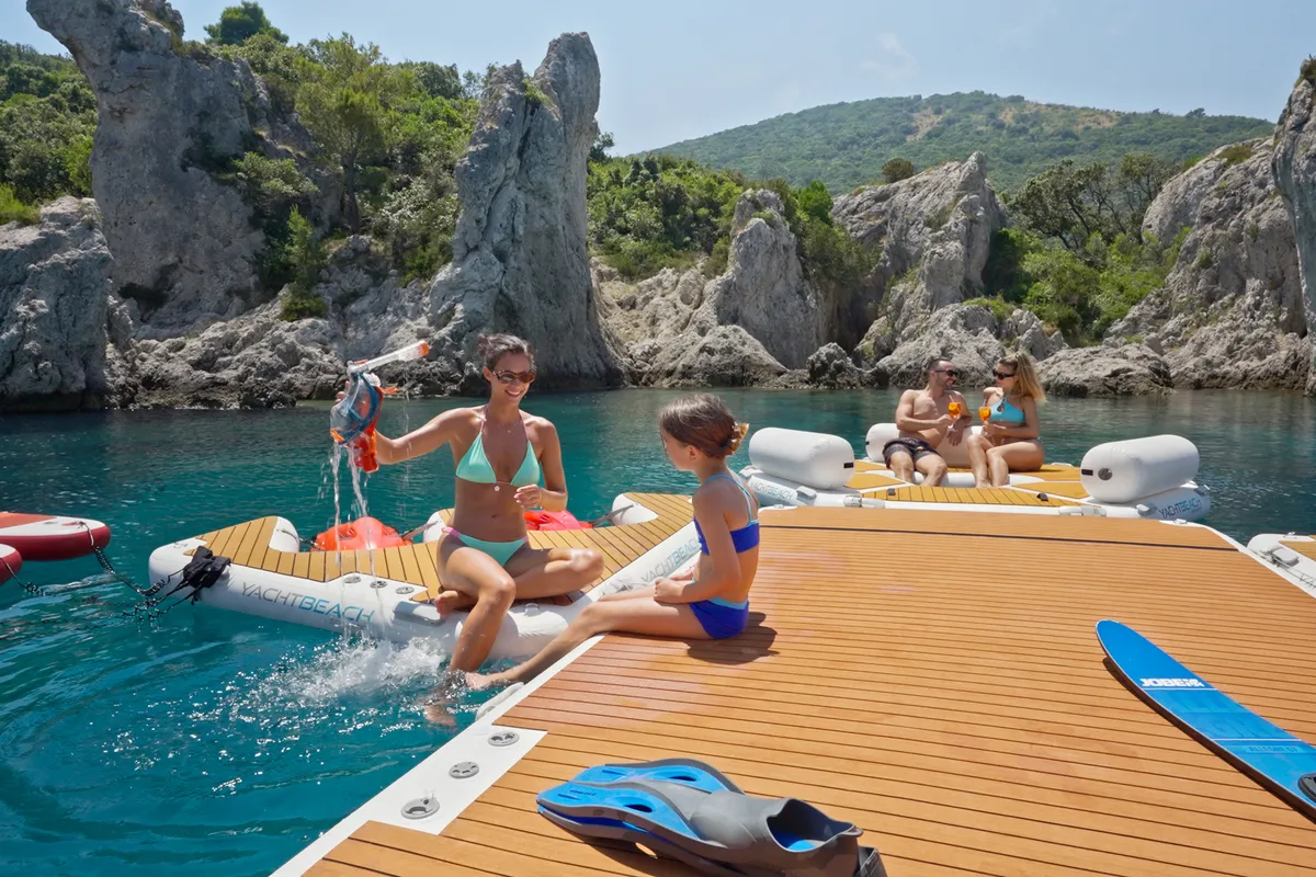 Deck of Casablanca, a Gulet Motoryacht motor yacht at Grad Trogir, Croatia