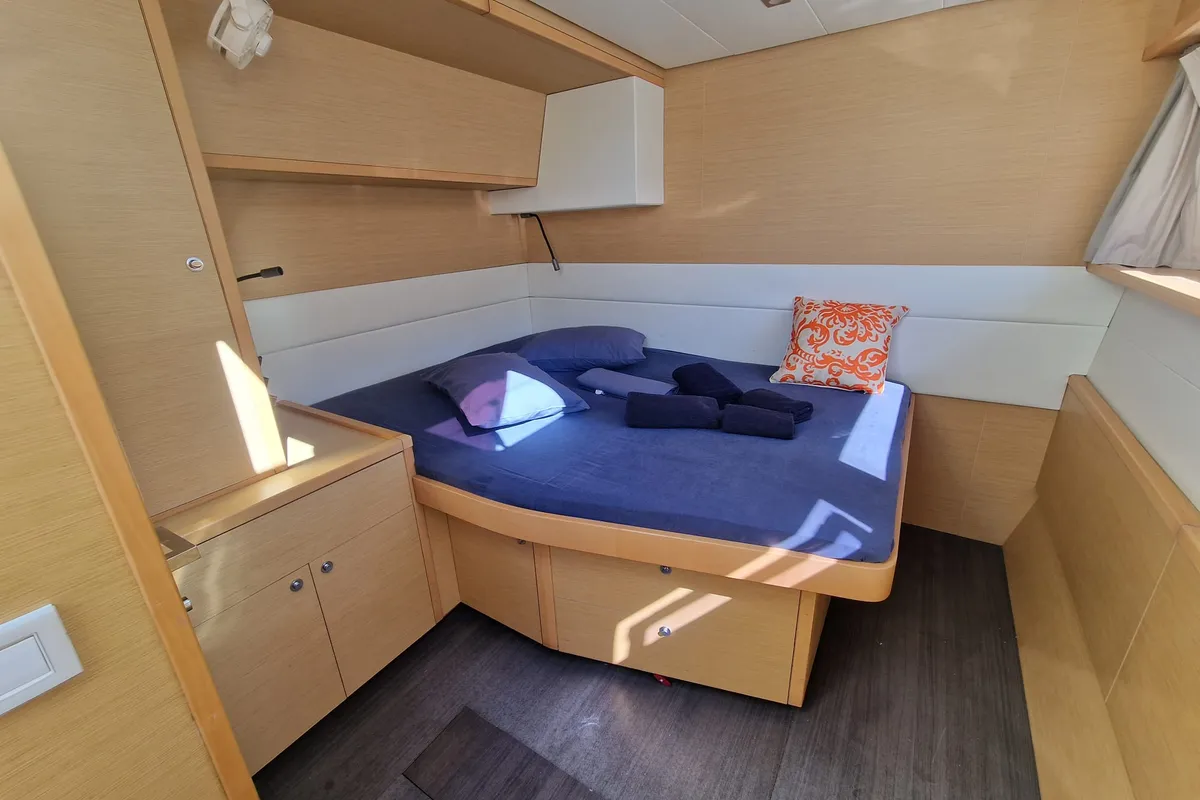 Cabin on Takamaka, a Lagoon 52 catamaran at Alameda, United States