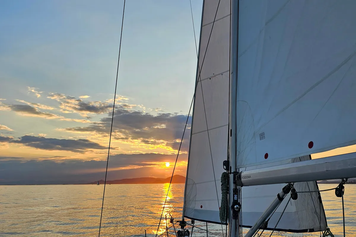 Exterior view of Comfort, a Jeanneau Sun Odyssey 42 i sailboat at Athens, Marina Delta Kallithea, Greece