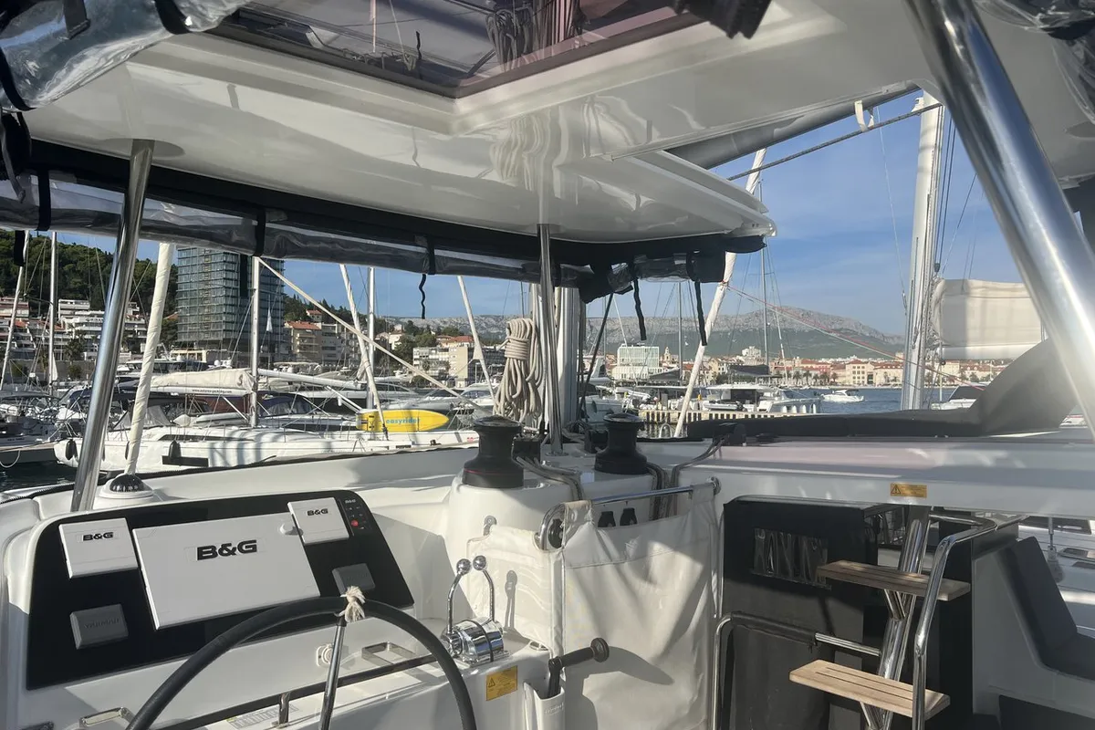 Adventure, a Lagoon 42 catamaran at Split, Croatia
