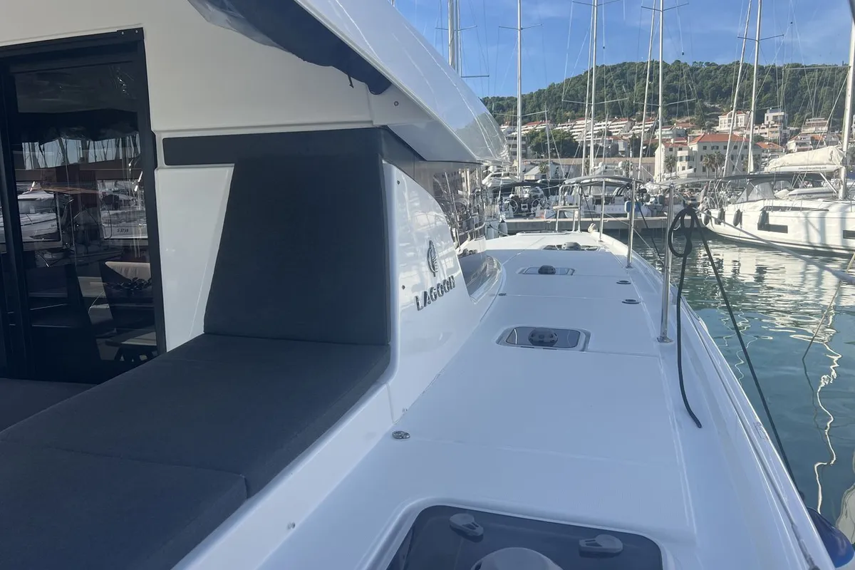 Adventure, a Lagoon 42 catamaran at Split, Croatia