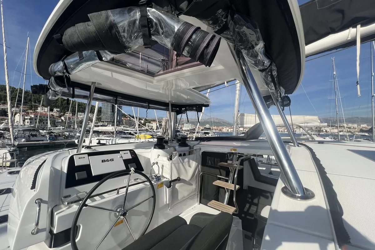 Adventure, a Lagoon 42 catamaran at Split, Croatia