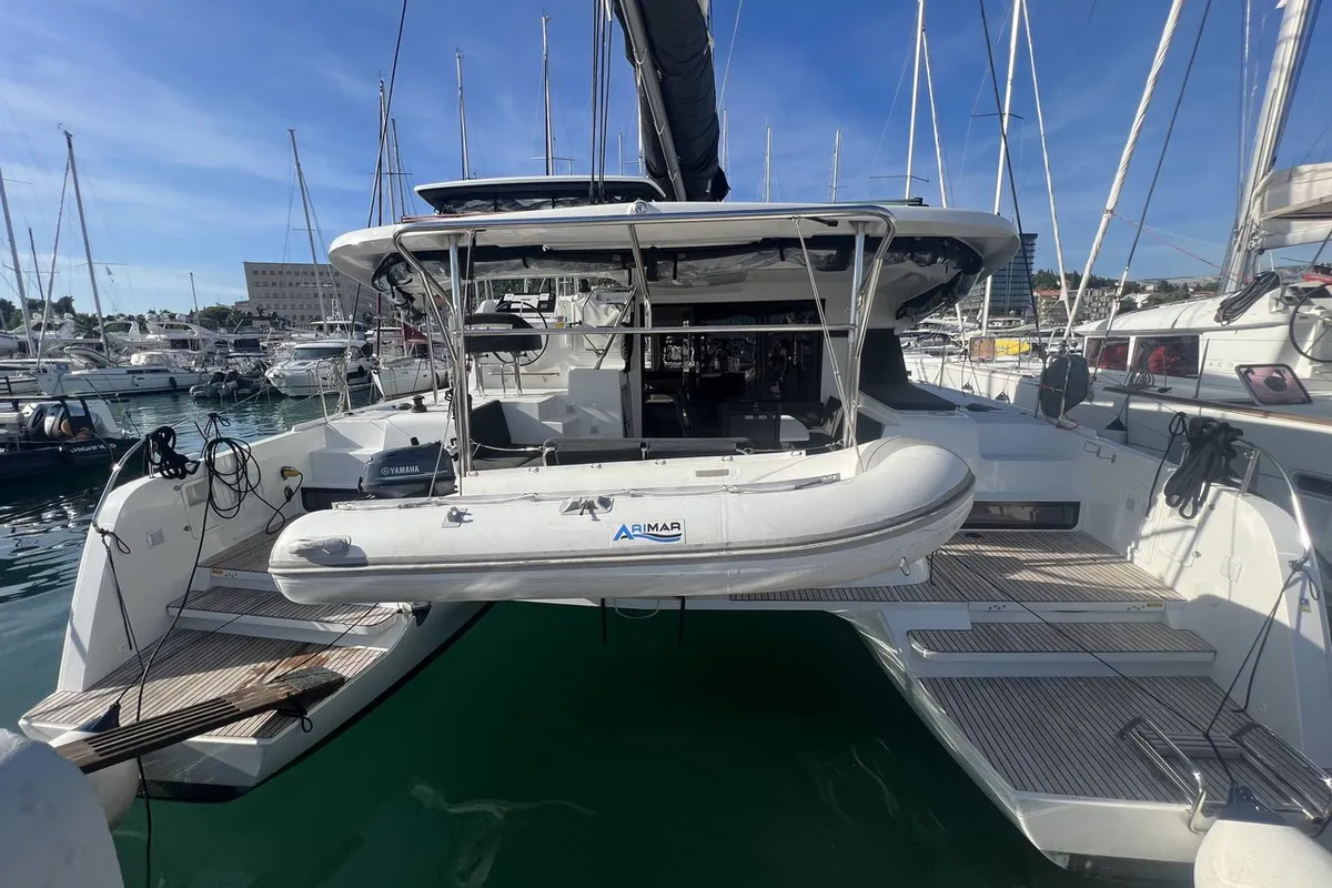 Adventure, a Lagoon 42 catamaran at Split, Croatia