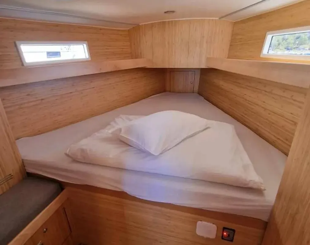 Cabin on NN2, a Scandinavia 35 sailboat at Grad Biograd na Moru, Croatia