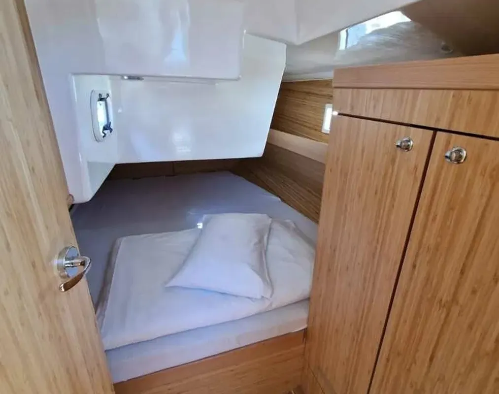 Cabin on NN2, a Scandinavia 35 sailboat at Grad Biograd na Moru, Croatia