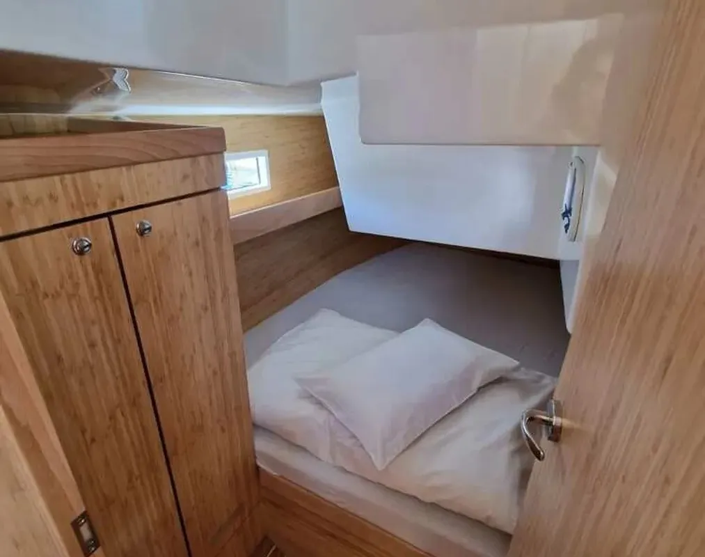 Cabin on NN2, a Scandinavia 35 sailboat at Grad Biograd na Moru, Croatia