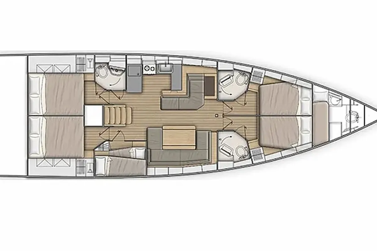 Amelia, a Beneteau Oceanis 51.1 sailboat at Athens, Greece
