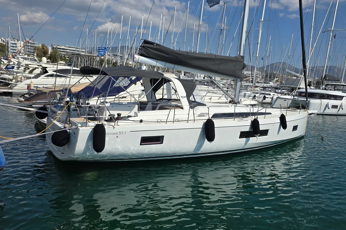 Amelia, a Beneteau Oceanis 51.1 sailboat at Athens, Greece