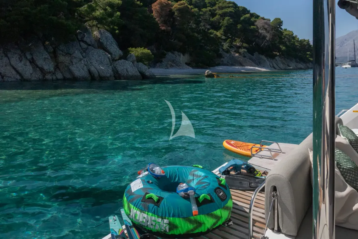 Aranel, a Lagoon 51 catamaran at Municipal Unit of Lefkada, Greece
