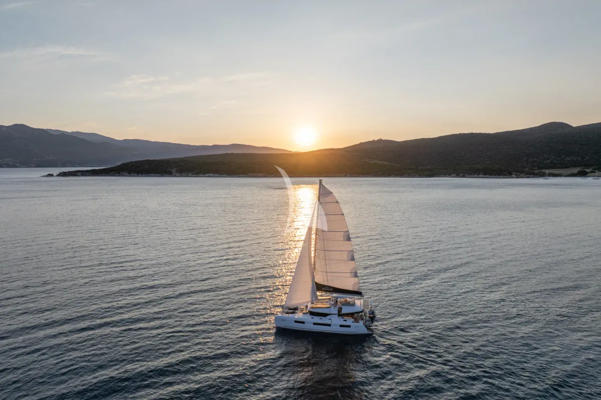 Aranel, a Lagoon 51 catamaran at Municipal Unit of Lefkada, Greece