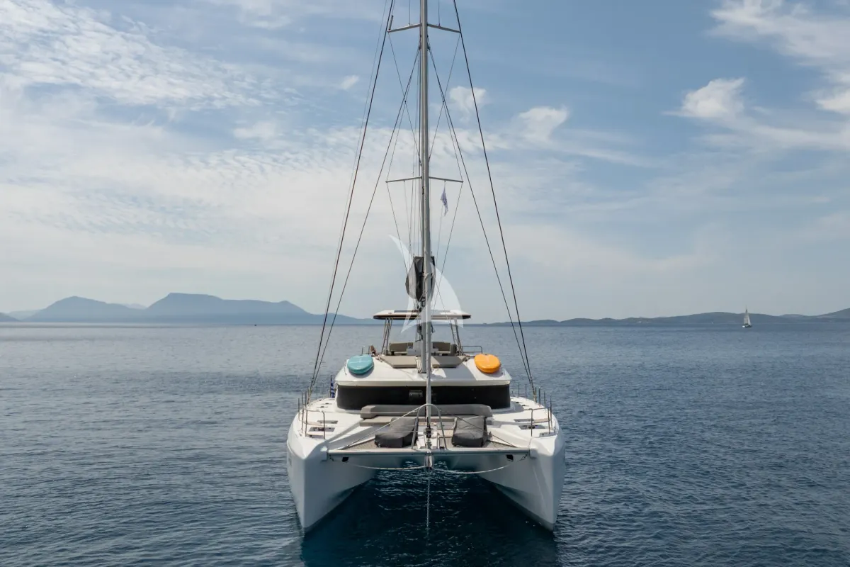 Aranel, a Lagoon 51 catamaran at Municipal Unit of Lefkada, Greece