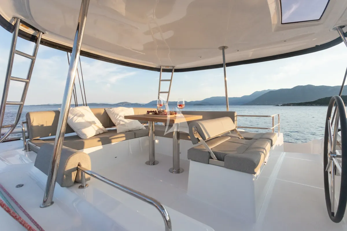 Aranel, a Lagoon 51 catamaran at Municipal Unit of Lefkada, Greece