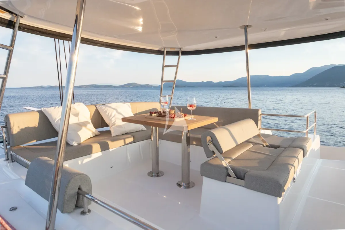Aranel, a Lagoon 51 catamaran at Municipal Unit of Lefkada, Greece