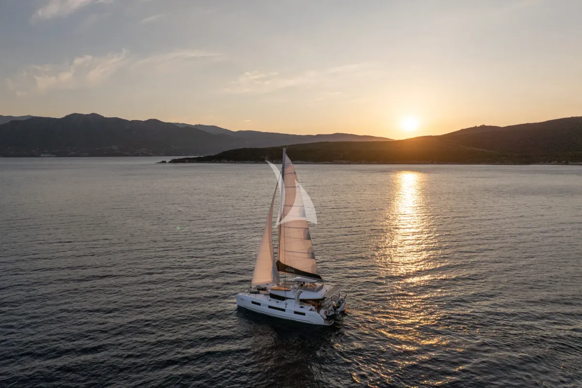 Aranel, a Lagoon 51 catamaran at Municipal Unit of Lefkada, Greece