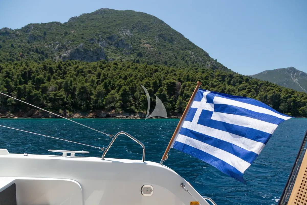 Aranel, a Lagoon 51 catamaran at Municipal Unit of Lefkada, Greece