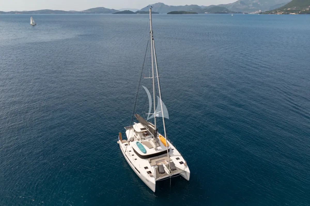 Aranel, a Lagoon 51 catamaran at Municipal Unit of Lefkada, Greece
