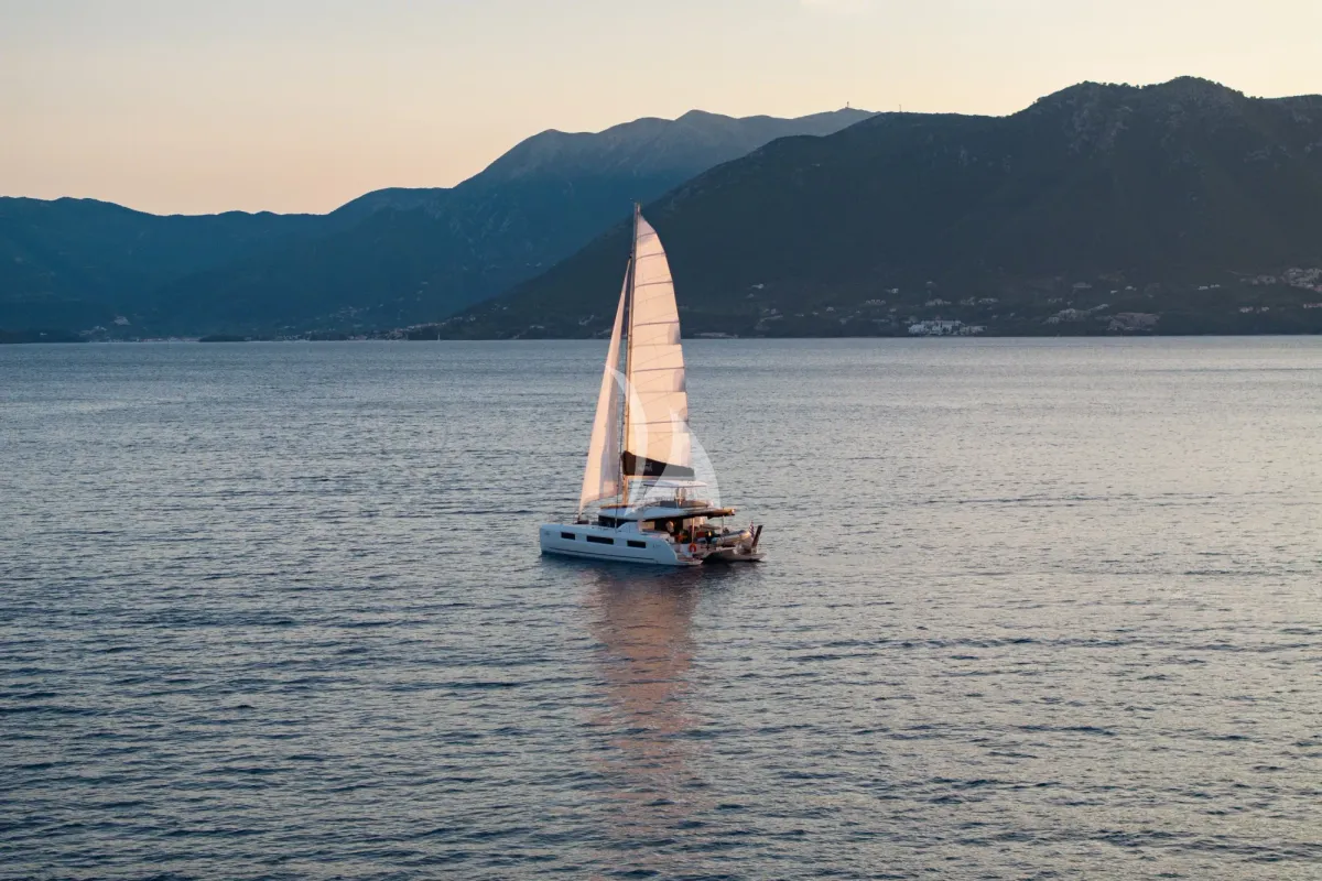 Aranel, a Lagoon 51 catamaran at Municipal Unit of Lefkada, Greece