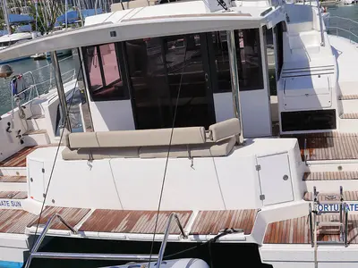 Fortunate Sun, a Bali 4.6 catamaran at Road Town, British Virgin Islands