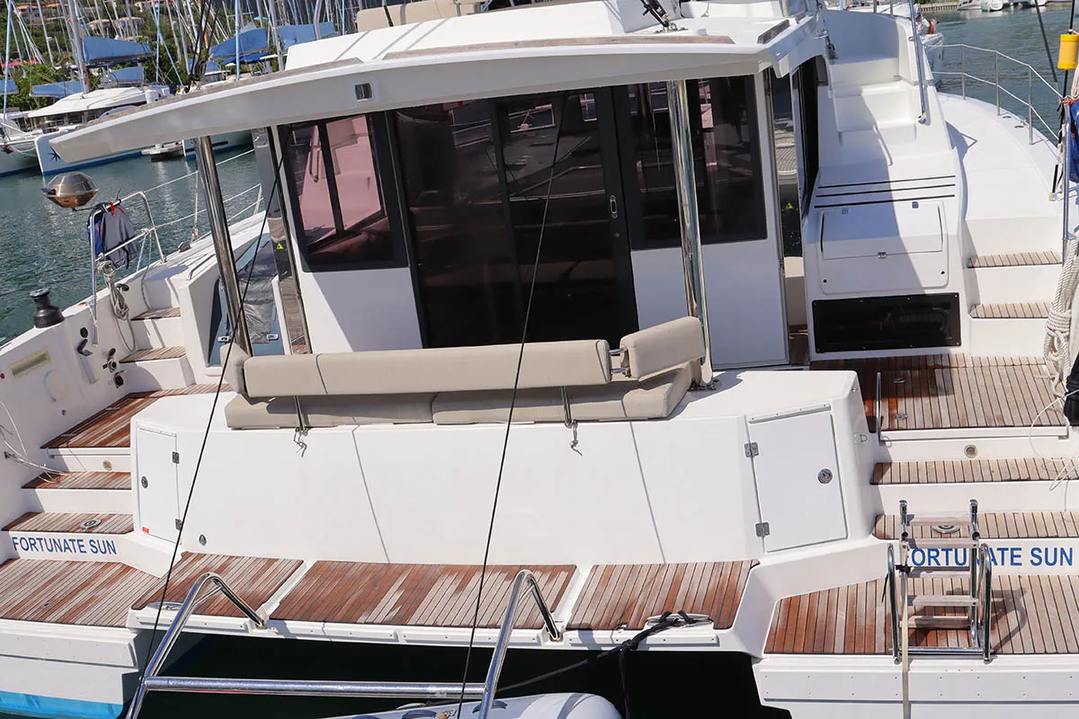 Fortunate Sun, a Bali 4.6 catamaran at Road Town, British Virgin Islands