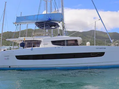 Fortunate Sun, a Bali 4.6 catamaran at Road Town, British Virgin Islands